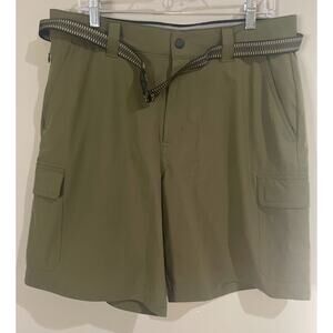 Orvis Men's Olive Green Cargo Shorts with Belt Size‎ 34 NWOT